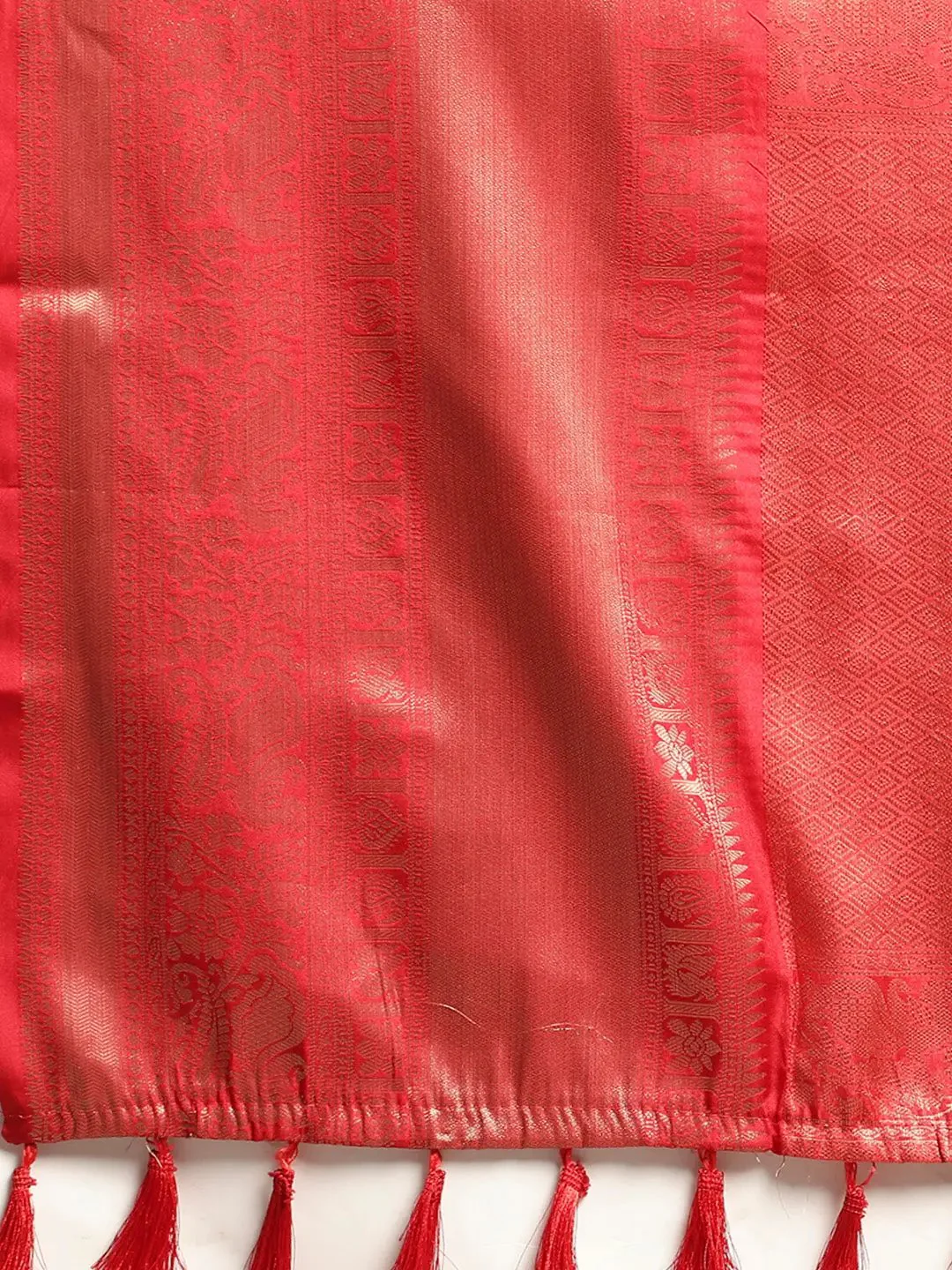 Exquisite Kalamkari Pattu Banarasi Silk Saree - Image 6